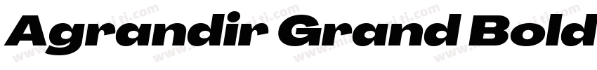 Agrandir Grand Bold字体转换